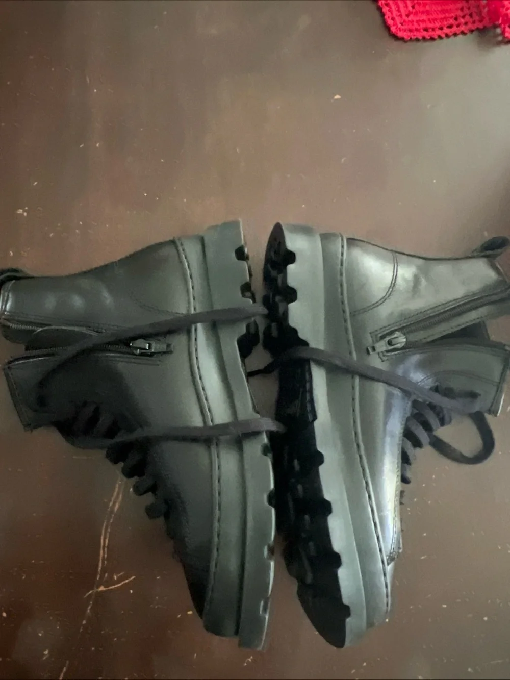 Camper Brutus Black Leather Lace-Up Ankle Boots